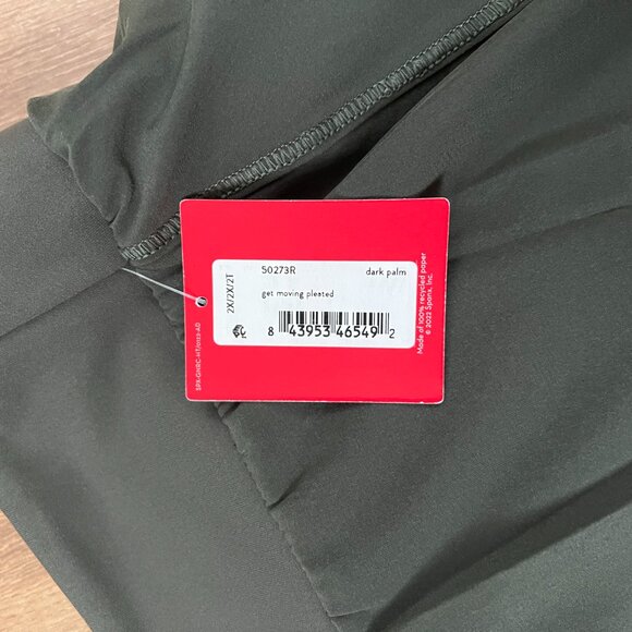 NEW Spanx Get Moving Pleated Skort, Dark Palm Green - Picture 4 of 14